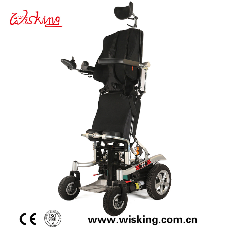 Elektrisch verstellbare Rückenlehne, bequemer stehender Elektrorollstuhl für Behinderte